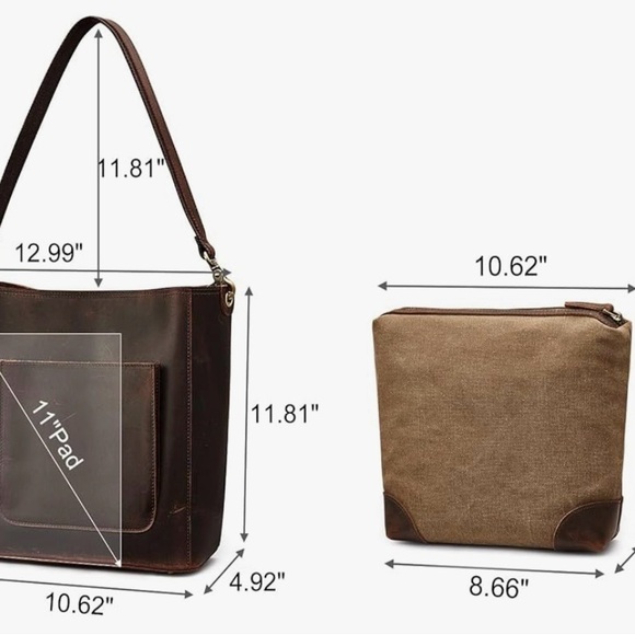 Classic Brown Leather Bag - Picture 12 of 12